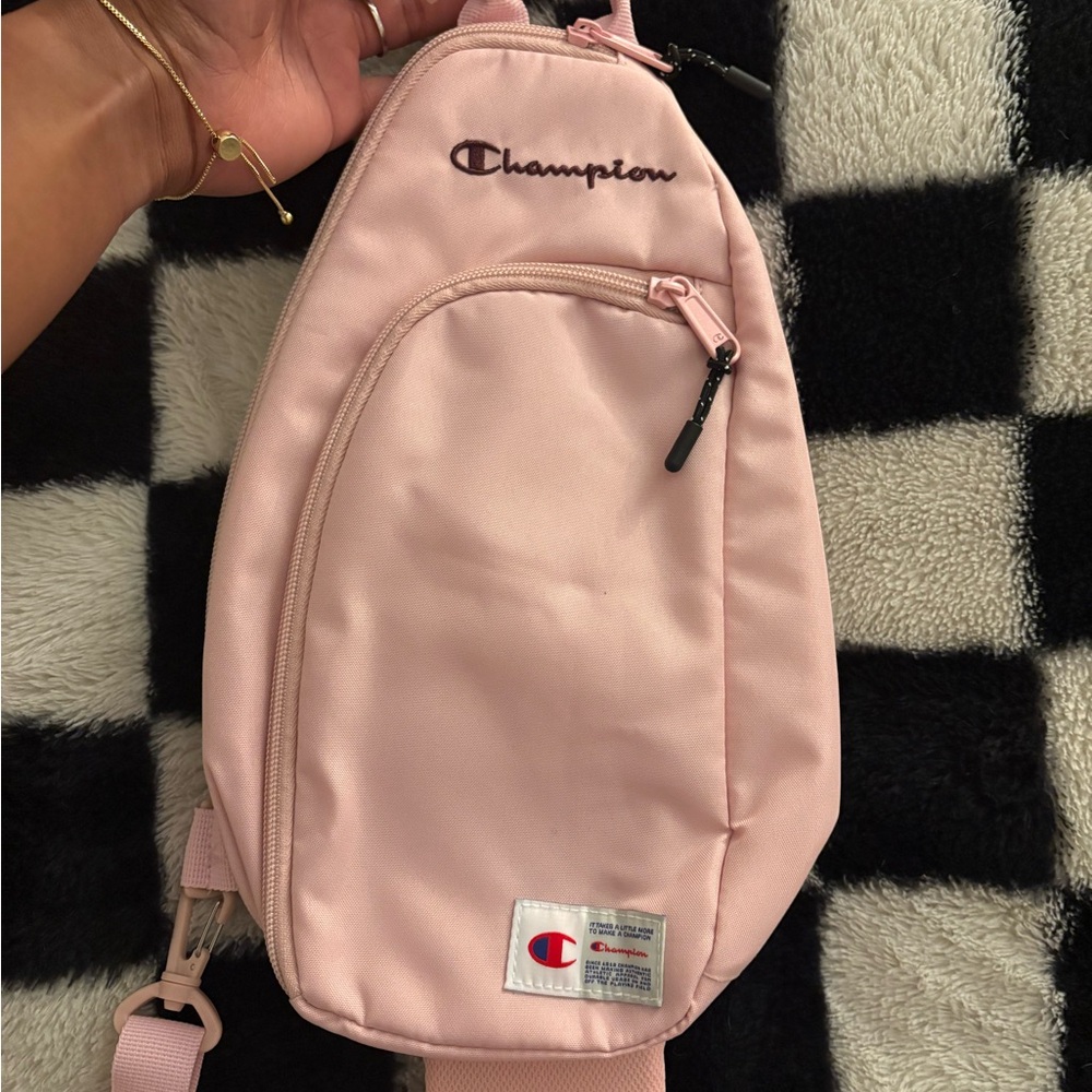 Champion Light Pink Sling Backpack